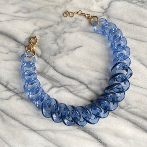 J. Crew Squared Lucite link necklace